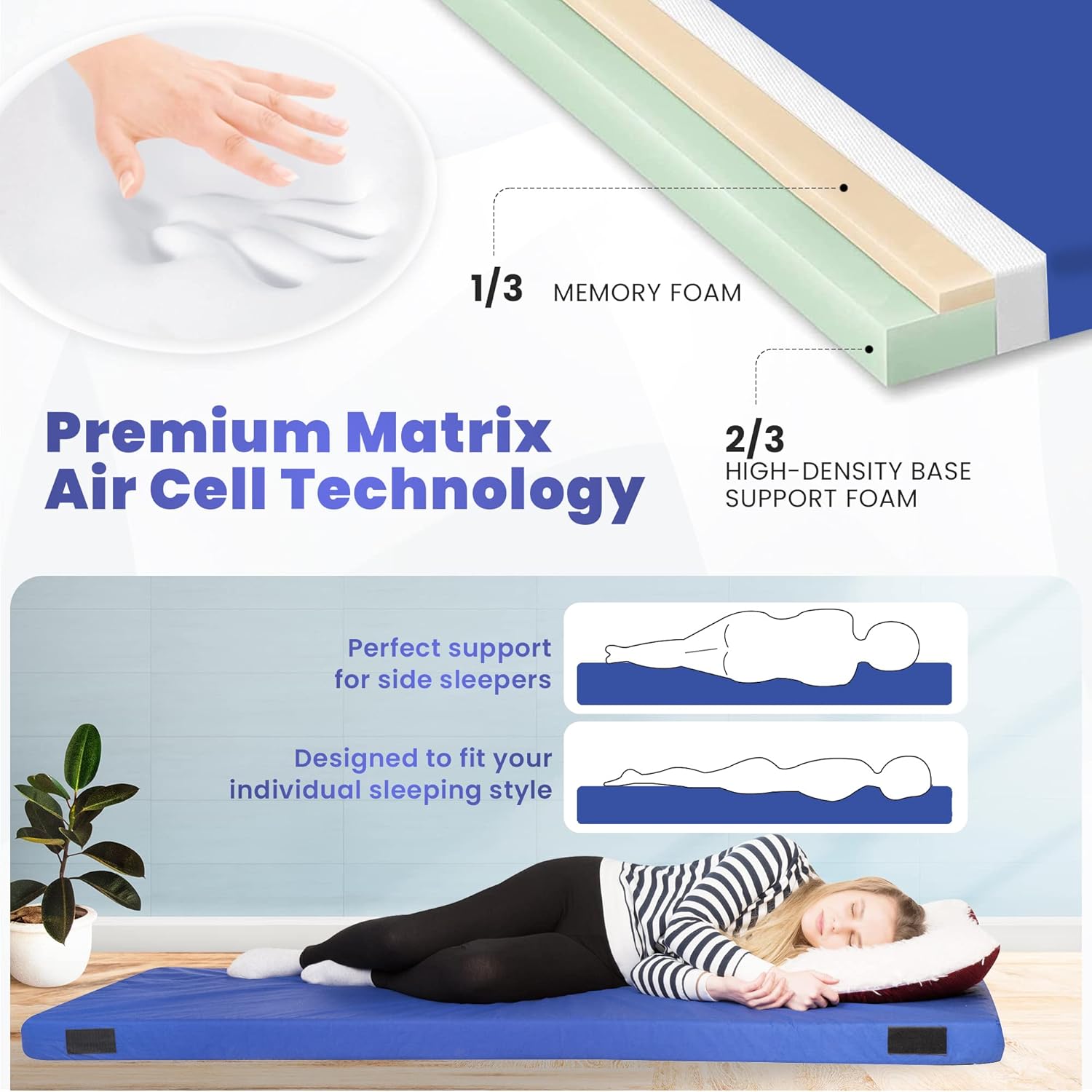 Matrix Air-Cell Memory Foam Camping Mattress